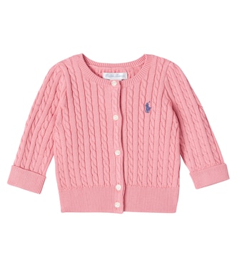 Baby cable-knit cotton cardigan | Polo Ralph Lauren Kids