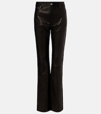 Pantalon évasé en cuir | Rabanne