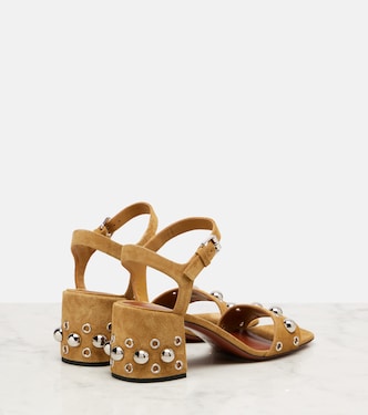 Sandali Nellcôte 60 in suede con borchie | Valentino Garavani