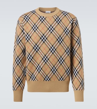 Pullover in lana a quadri | Burberry