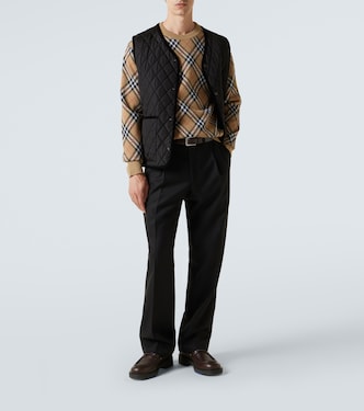 Burberry Check wool-blend sweater | Burberry