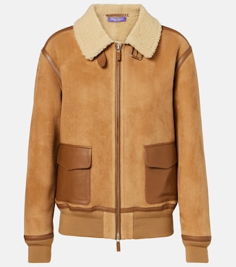 Morrison shearling-trimmed suede jacket | Ralph Lauren Collection
