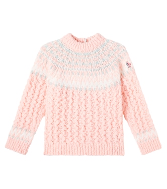 Jacquard wool-blend sweater | Moncler Grenoble Enfant