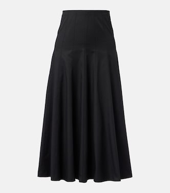 Heidi cotton-blend midi skirt | Proenza Schouler