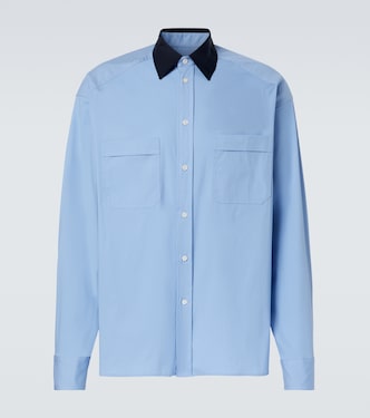 Cotton-blend poplin shirt | Plan C