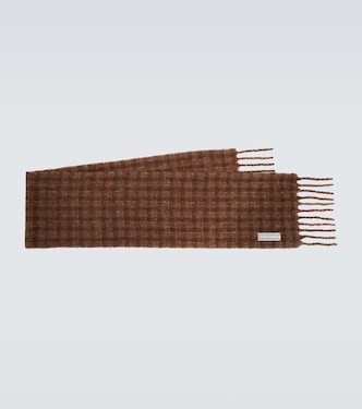Estate checked alpaca and wool-blend scarf | Our Legacy