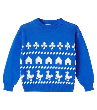 Pullover Farm in jacquard di cotone | Bobo Choses