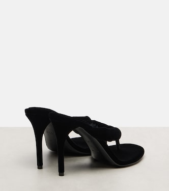 90 velvet thong sandals | Alaïa