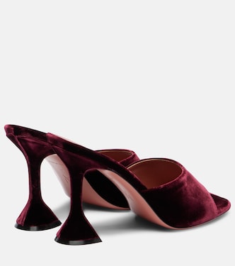 Mules Lupita 95 de terciopelo | Amina Muaddi