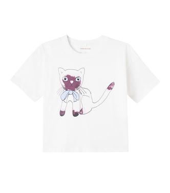 T-shirt Siamese in jersey di cotone con stampa | Mini Rodini
