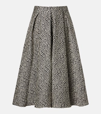 Perle cotton-blend jacquard midi skirt | 'S Max Mara