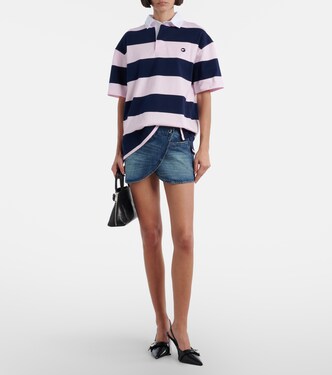 Striped cotton polo shirt | Coperni