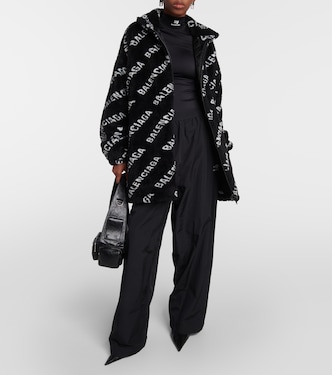 Veste en fourrure synthétique à logo | Balenciaga
