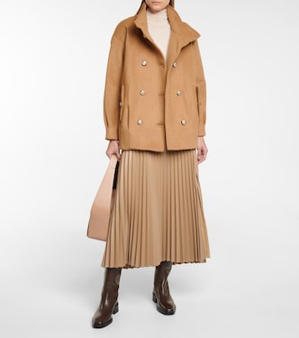 Cassie pleated wool-blend jacket | Veronica Beard