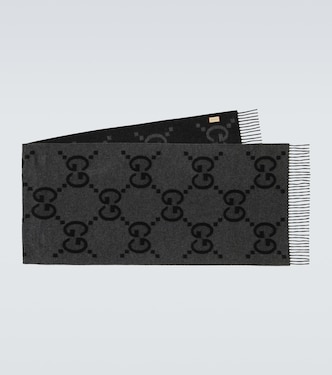 Sciarpa in cashmere jacquard GG | Gucci