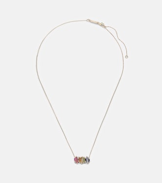 Halskette aus 14kt Gelbgold mit Edelsteinen | Suzanne Kalan