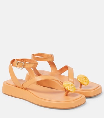 x GIA/RHW - Sandali infradito Rosie in pelle | Gia Borghini