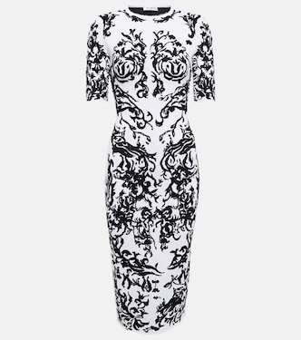 Bedrucktes Midikleid Calligraphy | Alaïa