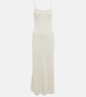 Ribbed-knit wool-blend slip dress | Chloé