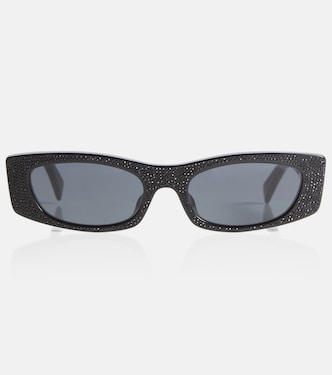 Occhiali da sole rettangolari con cristalli | Celine Eyewear
