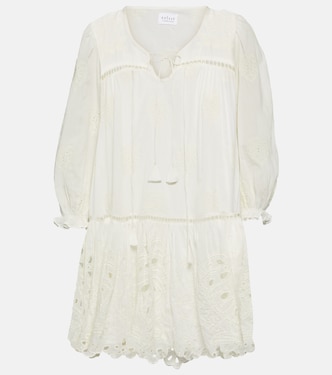 Renee embroidered cotton minidress | Velvet