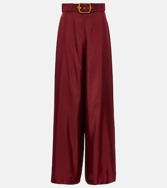 Pantalon ample Wonderland en soie | Zimmermann