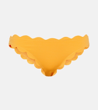 Antibes scalloped low-rise bikini bottoms | Marysia