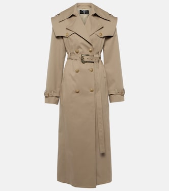 Cotton twill trench coat | Balmain