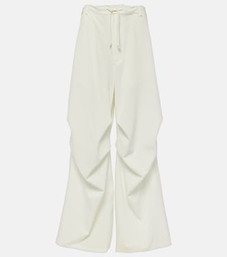 High-rise twill wide-leg pants | MM6 Maison Margiela