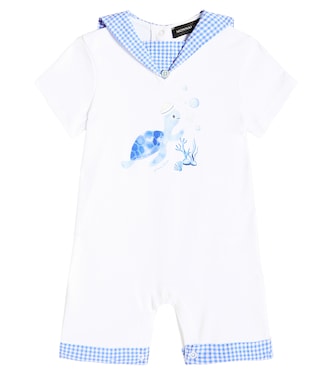 Baby - Jumpsuit corta in cotone | Monnalisa