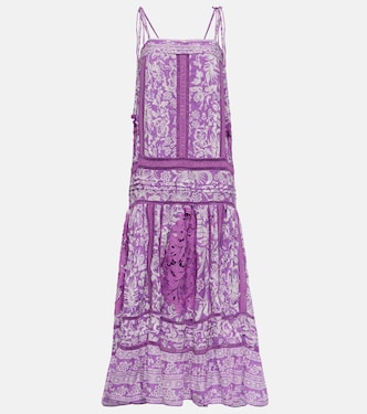Vestido largo de algodón estampado | Farm Rio