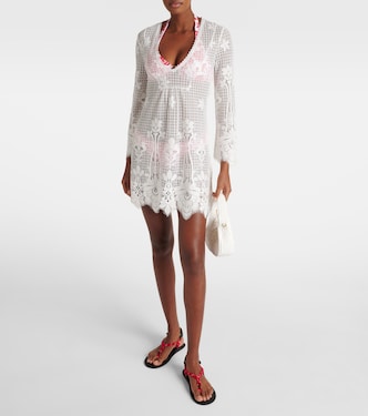Vestido corto Elizabeth de mezcla de algodón | Melissa Odabash