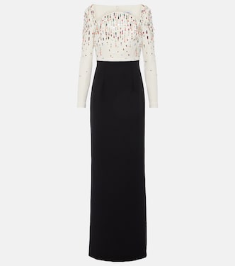 Racha embroidered gown | Safiyaa