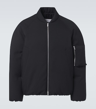 Chaqueta de plumas oversized de gabardina | Jil Sander