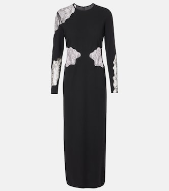 Enziana wool-blend crêpe maxi dress | Max Mara