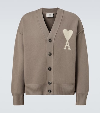 Ami De Cœur virgin wool cardigan | Ami Paris