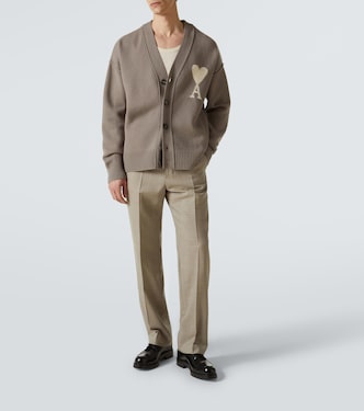 Ami De Cœur virgin wool cardigan | Ami Paris