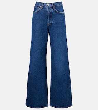 High-Rise Wide-Leg Jeans Dame Jean No Cuff | Agolde