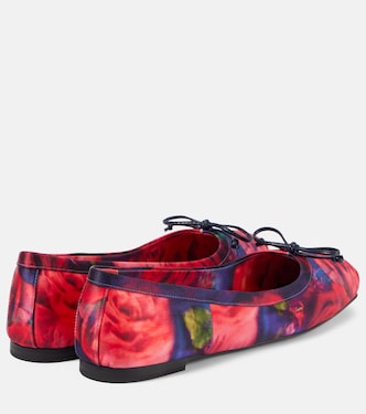 Ballerines Mamadrague en satin à fleurs | Christian Louboutin