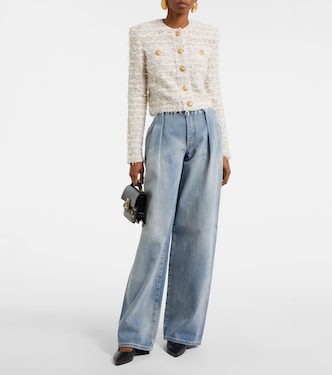 Giacca cropped in tweed | Balmain