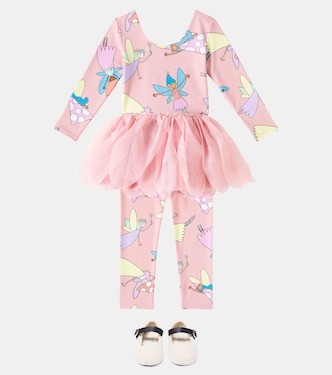 프린트 튤 저지 드레스 | Stella McCartney Kids