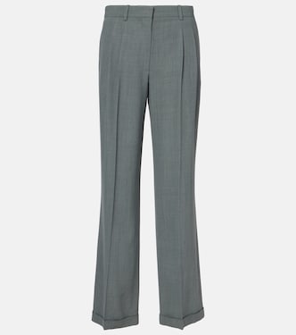 Pantaloni regular Everhart in gabardine di misto lana | The Row