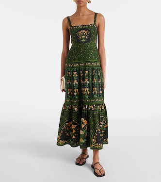 Robe longue Flowers Arch en coton | Farm Rio