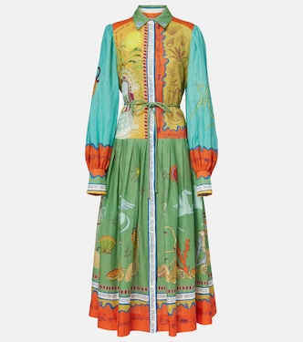 Maxikleid Surrealist aus Baumwolle | Alémais