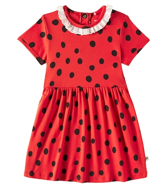 Kleid Dots aus Baumwolle mit Spitze | Mini Rodini