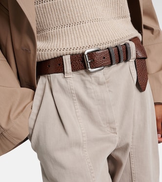 Monili leather belt | Brunello Cucinelli