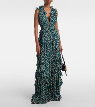 Abito lungo Florella in georgette | Ulla Johnson