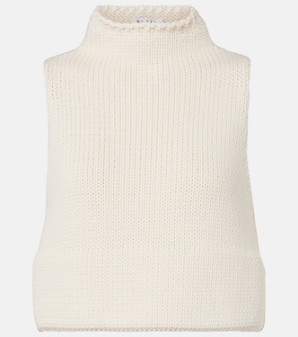 Top raccourci en coton mélangé | Alaïa