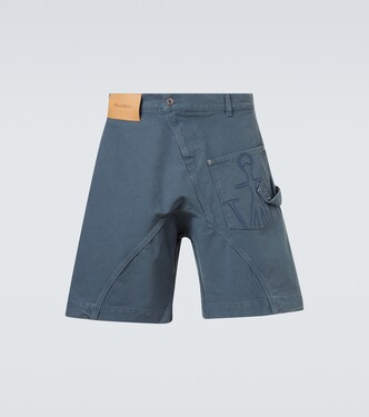 Twisted cotton canvas Bermuda pants | JW Anderson