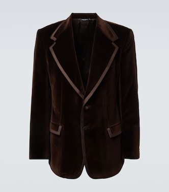 Cotton and silk velvet blazer | Dolce&Gabbana